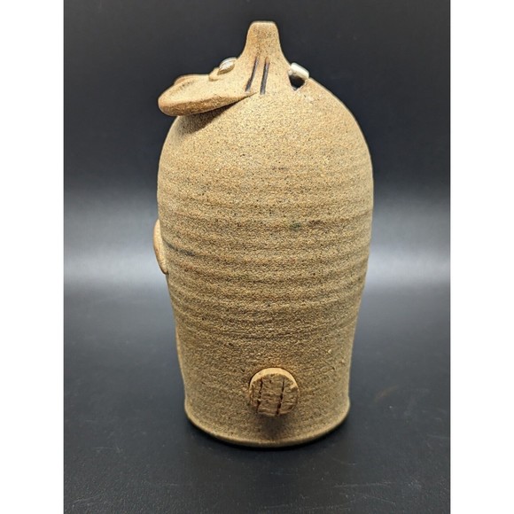 Vintage 1990 Schlauch Studio Pottery Mouse Grated Cheese Shaker or Vase 6" - Picture 8 of 15